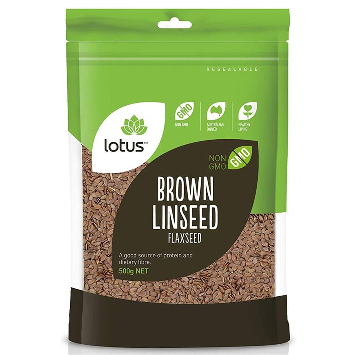 Lotus Brown Linseed (Flaxseed) 500G