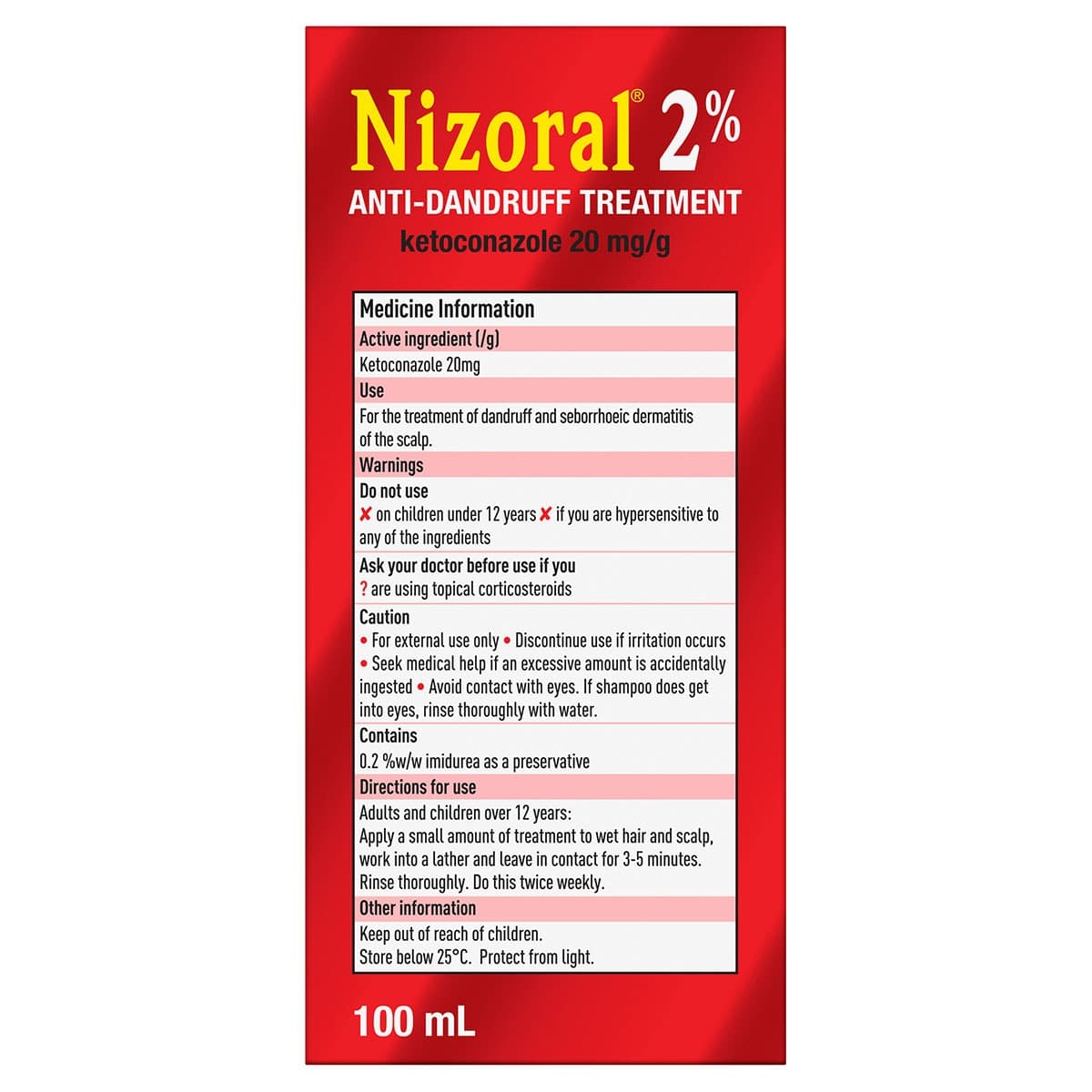 Thumbnail Nizoral Anti-Dandruff Treatment Shampoo 2% 100ml