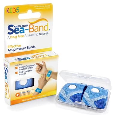 Sea Band Nausea Relief Wrist Bands For Children Blue 1 Pair