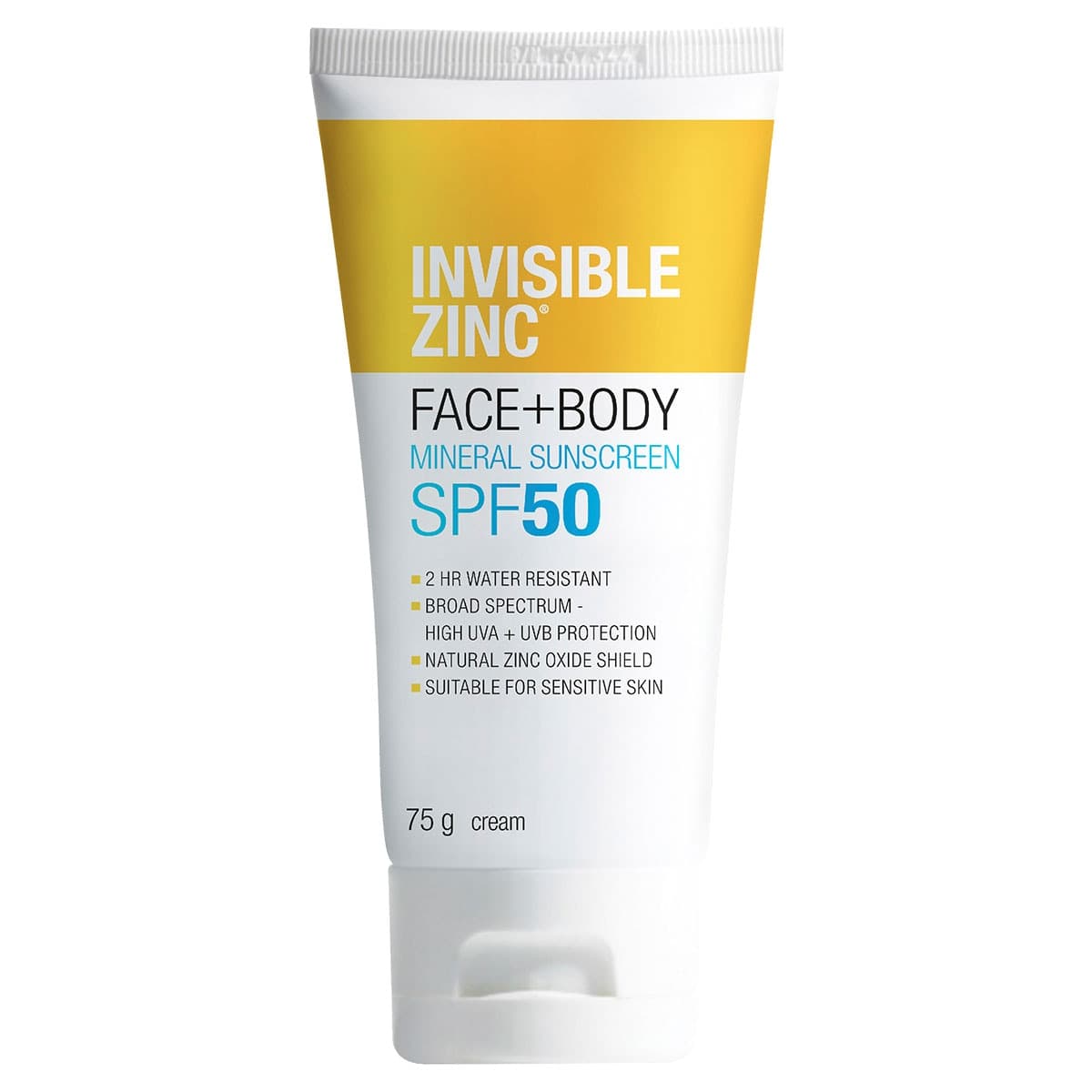 Thumbnail Invisible Zinc Sunscreen Face & Body Spf50+ 75G