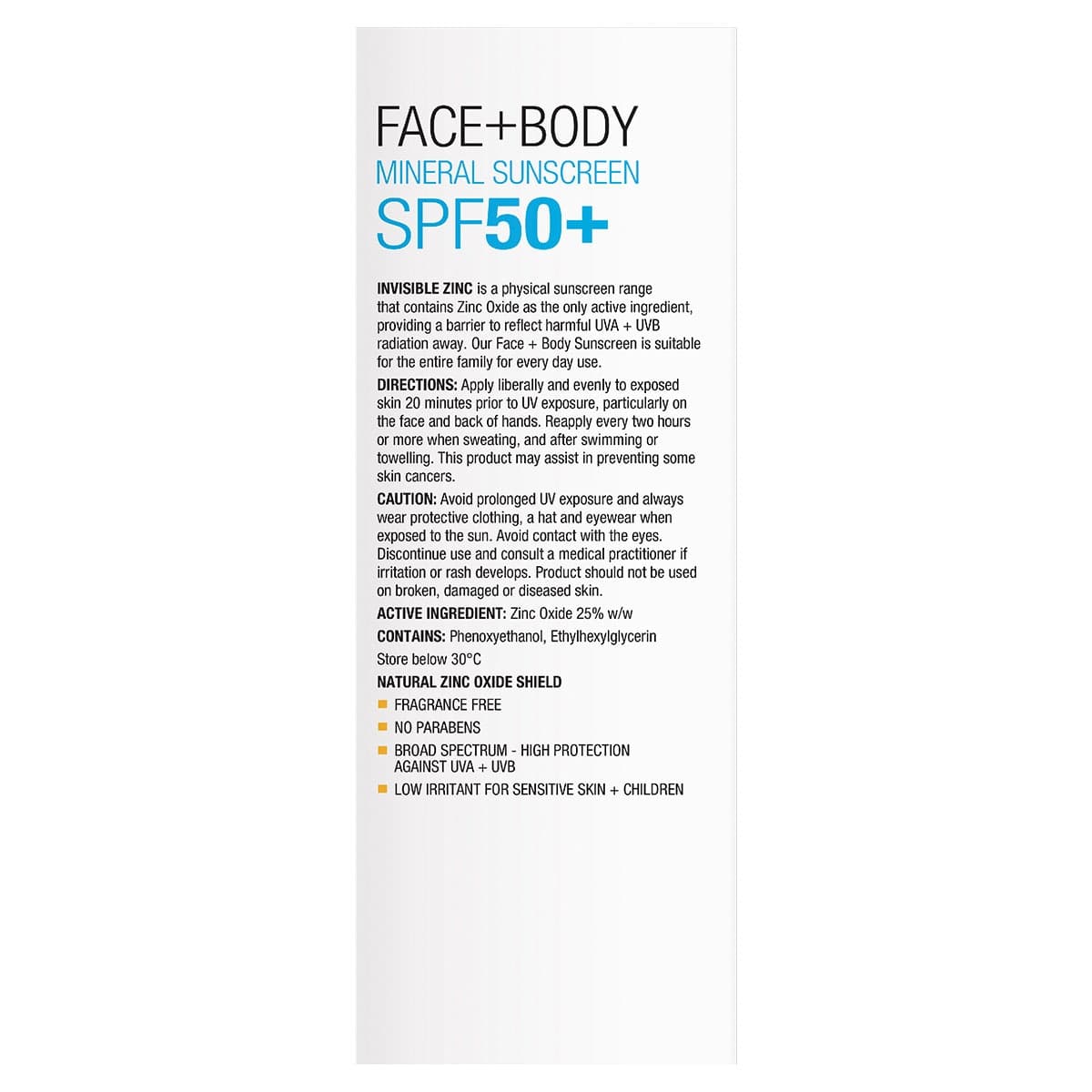 Thumbnail Invisible Zinc Sunscreen Face & Body Spf50+ 150G