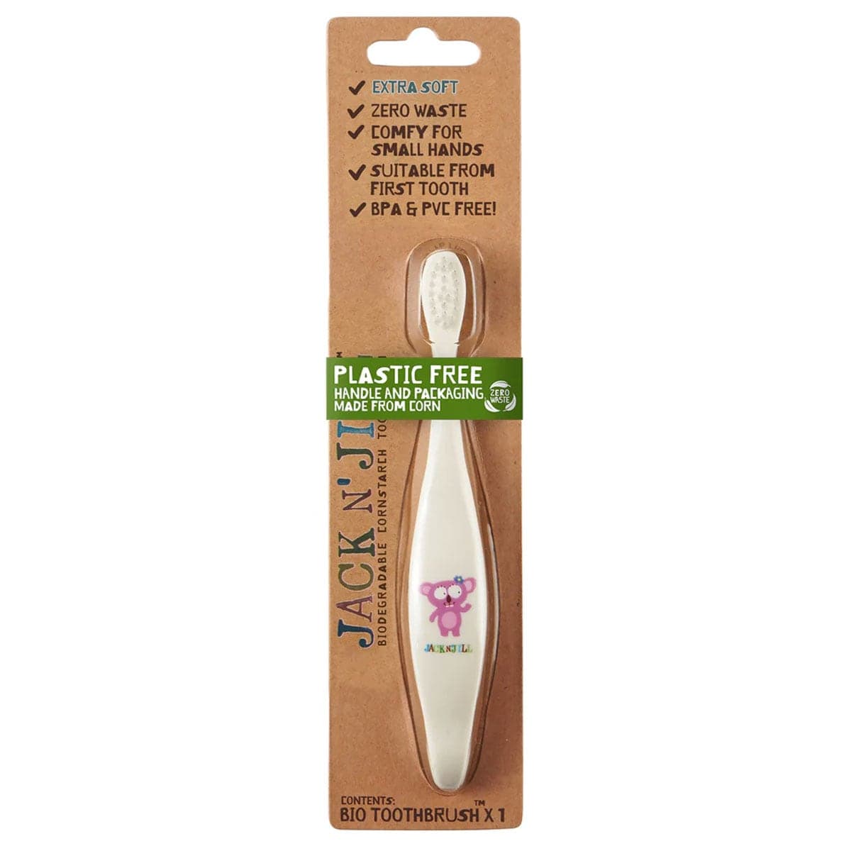 Thumbnail Jack N Jill Childrens Biodegradable Toothbrush Koala 1 Brush