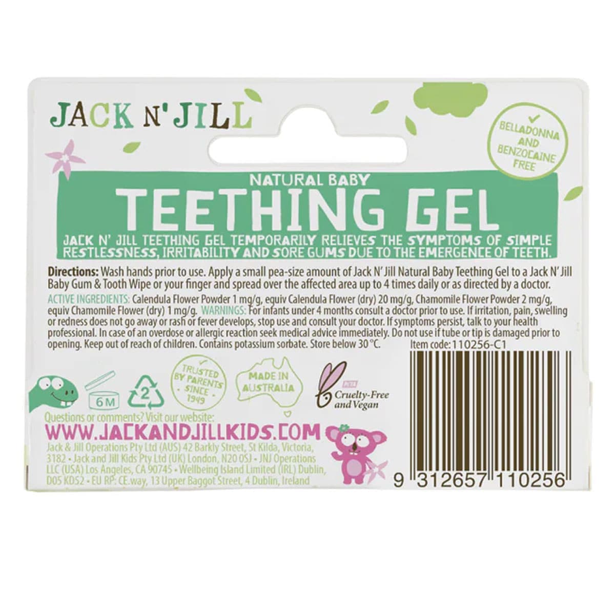 Thumbnail Jack N Jill Baby Teething Gel 15G