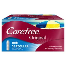 Carefree Original Regular Tampons 32 Pack