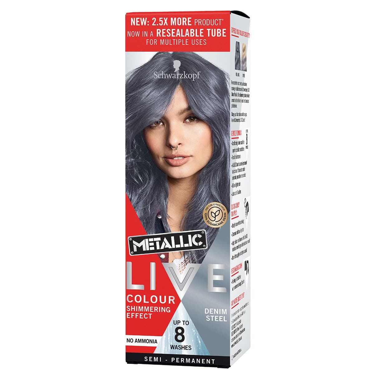 Schwarzkopf Live Colour Metallic Denim Steel 75Ml