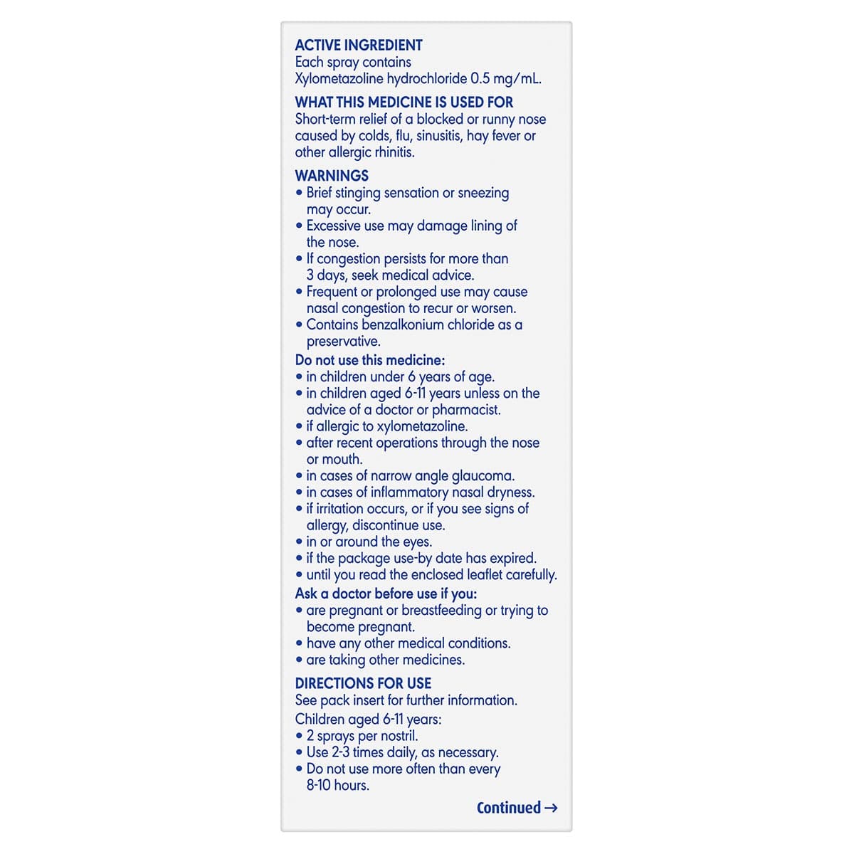 Thumbnail Otrivin Junior Nasal Spray Measured Dose 10ml