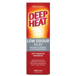 Deep Heat Low Odour Muscle Pain Relief 100G