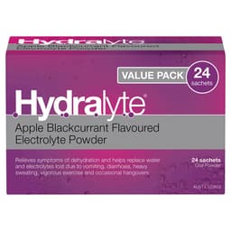 Hydralyte Electrolyte Powder Apple Blackcurrant 24 Sachets