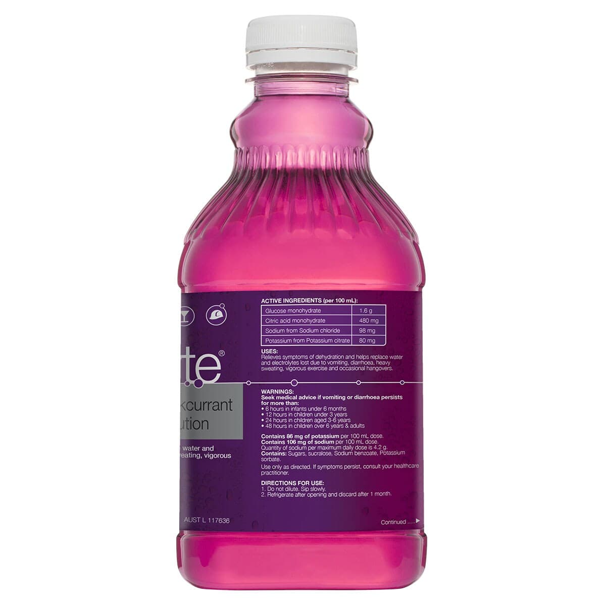 Thumbnail Hydralyte Ready To Use Electrolyte Solution Apple Blackcurrant 1 Litre