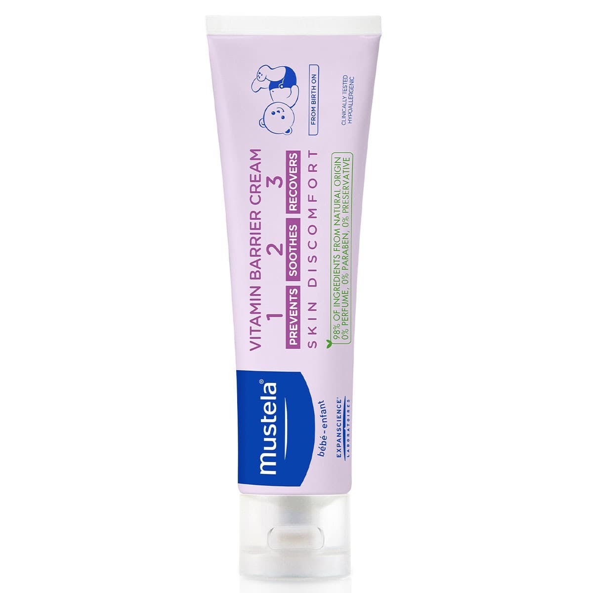 Mustela 123 Vitamin Barrier Cream 100Ml