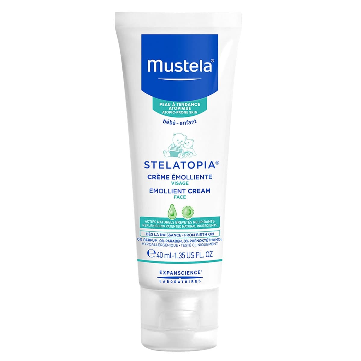 Mustela Stelatopia Emollient Face Cream 40Ml