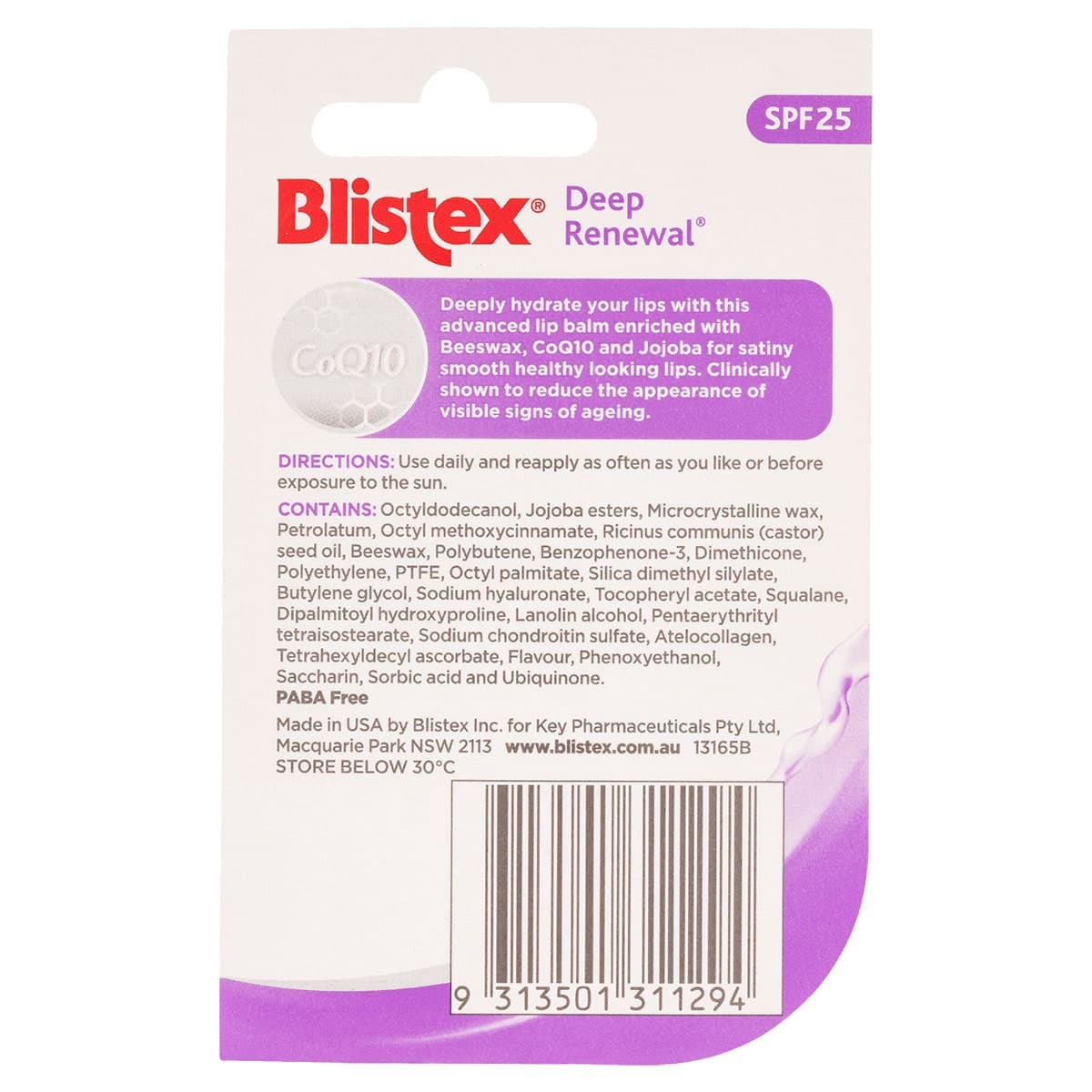 Thumbnail Blistex Deep Renewal Lip Balm Spf25 3.7G