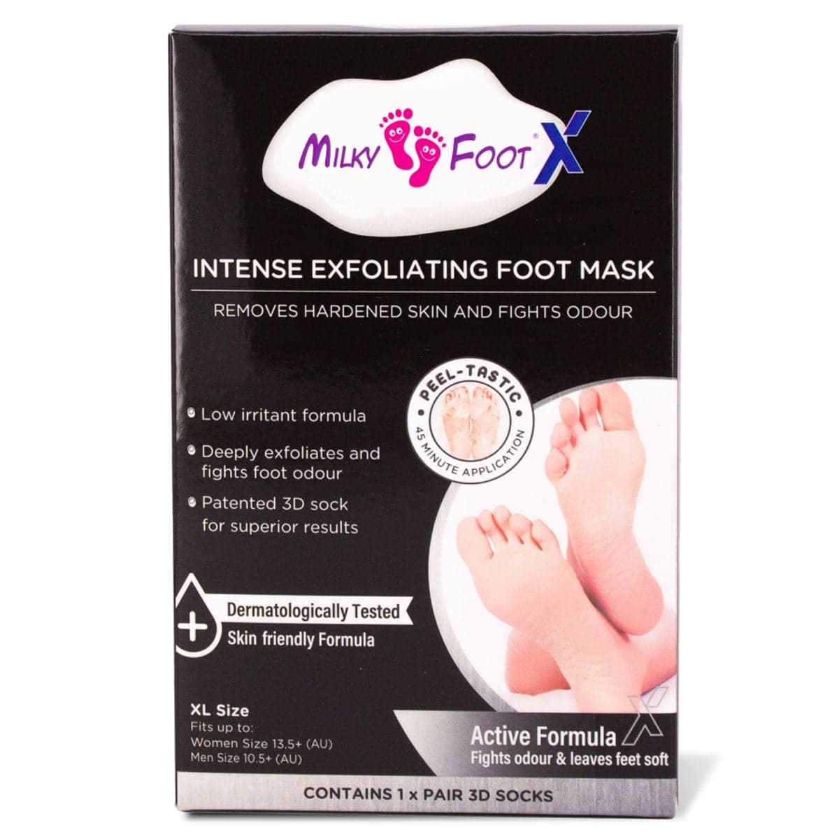 Milky Foot Active Intense Exfoliating Foot Mask Xl