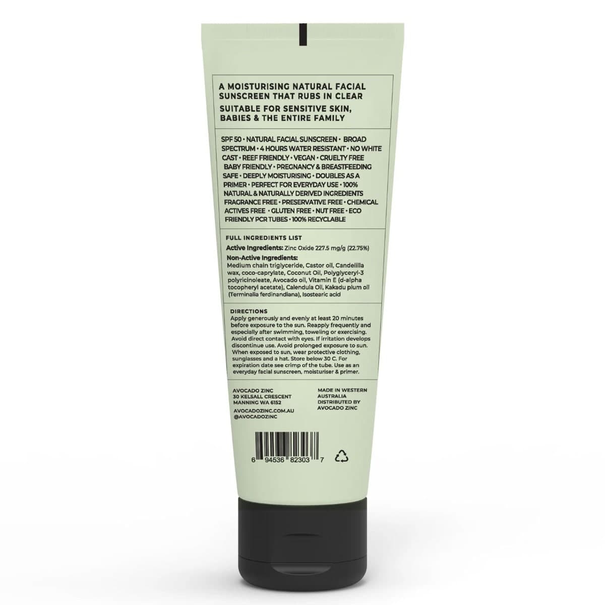 Thumbnail Avocado Zinc Natural Physical Sunscreen Spf50 100Ml