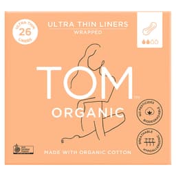 Tom Organic Cotton Ultra Thin Liners 26 Pack