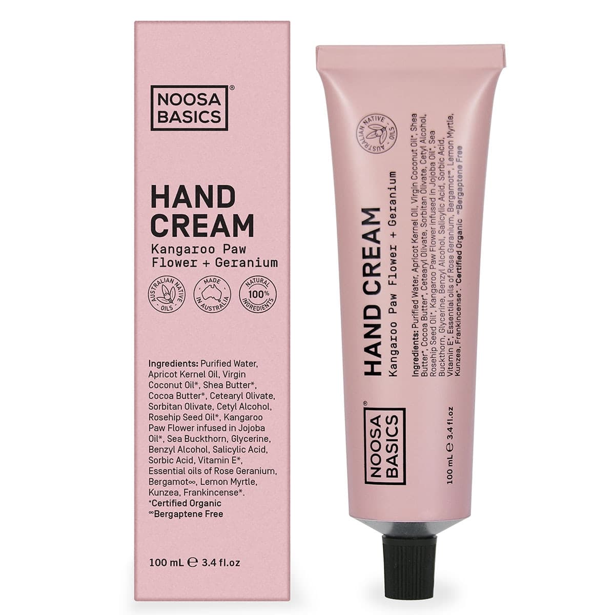 Noosa Basics Kangaroo Paw Flower + Geranium Hand Cream 100Ml