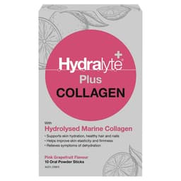 Hydralyte Plus Collagen Powder 10 Sticks