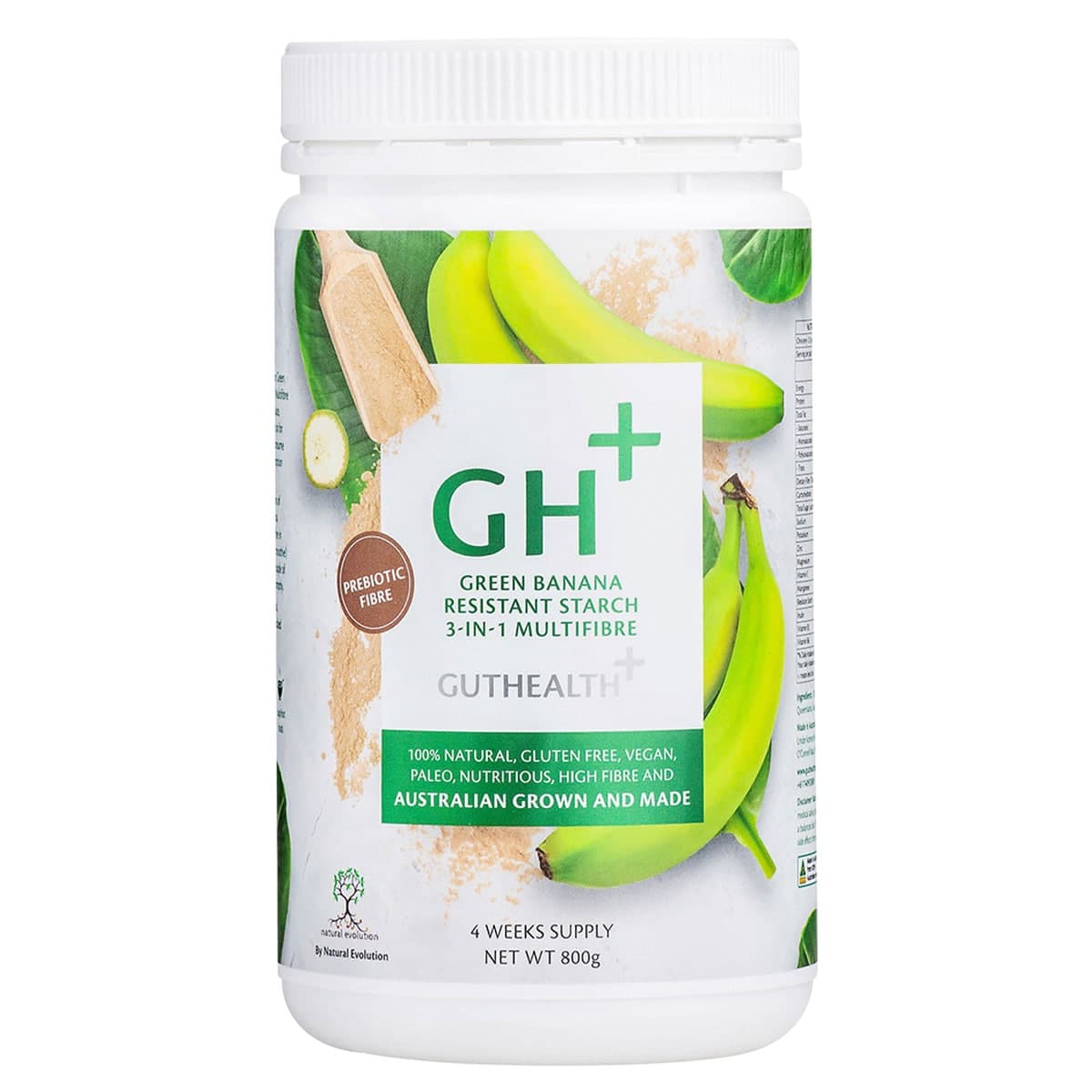 Thumbnail Natural Evolution Gh+ Green Banana Resistant Starch 3-In-1 Multifibre 800G