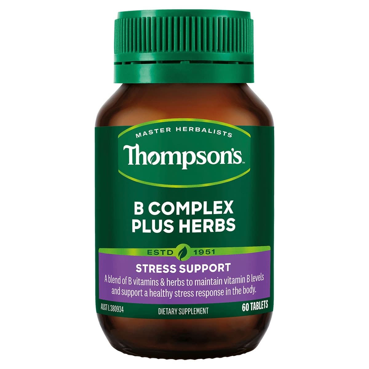 Thompsons B Complex Plus Herbs 60 Tablets