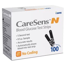 Caresens N Blood Glucose Test Strips 100 Pack