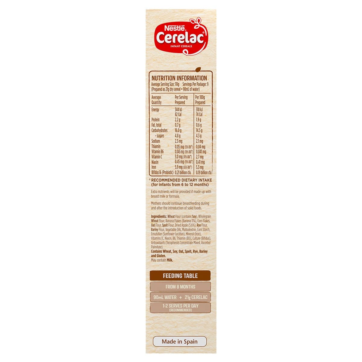 Thumbnail Cerelac Cereal With Banana & Apple 8 Months+ 200G