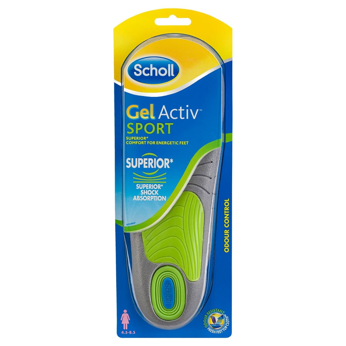 Thumbnail Scholl Gel Activ Sport Insoles Women 4.5-8.5 1 Pack