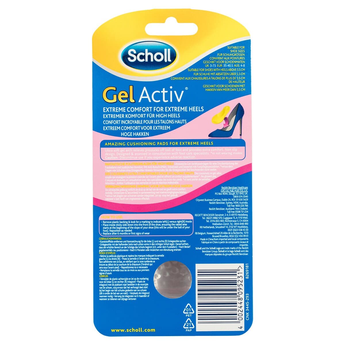 Thumbnail Scholl Gel Activ Insoles Extreme Heels 1 Pair