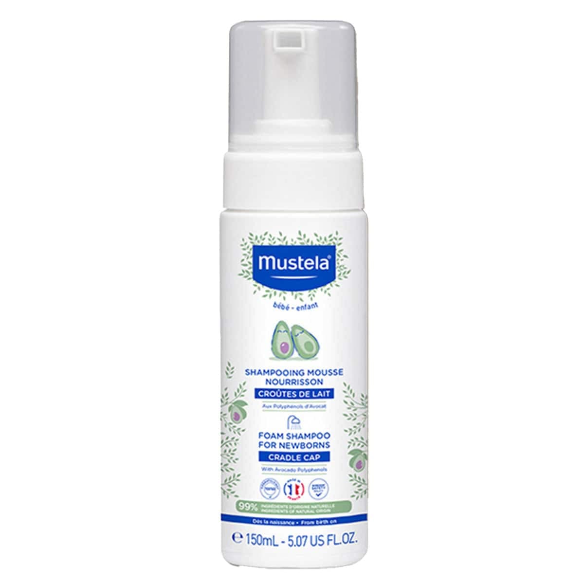 Mustela Foam Shampoo For Newborns 150Ml