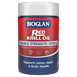 Bioglan Red Krill Oil Double Strength 1000Mg 30 Capsules