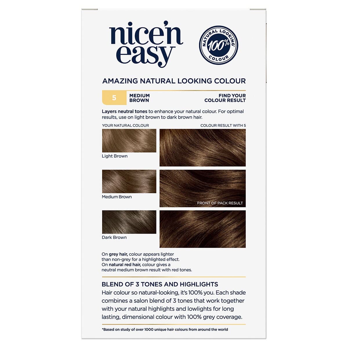 Thumbnail Clairol Nice N Easy 5 Natural Medium Brown Hair Colour