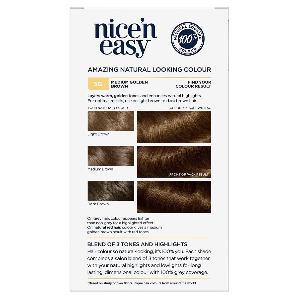 Thumbnail Clairol Nice N Easy 5G Natural Medium Golden Brown Hair Colour