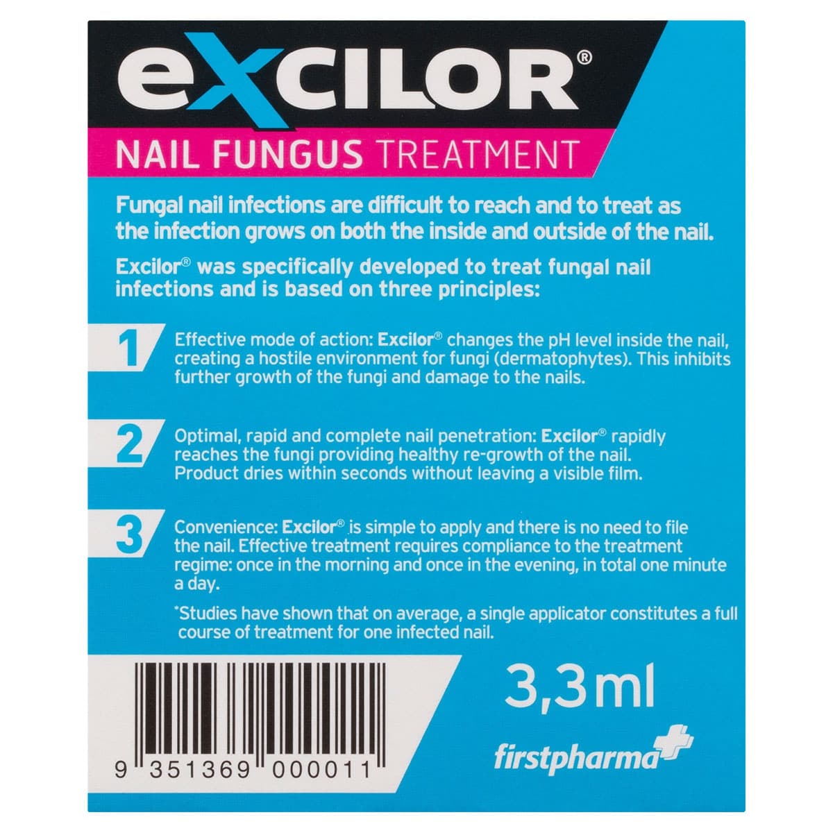 Thumbnail Excilor Solution Fungal Nail Treatment 3.3Ml