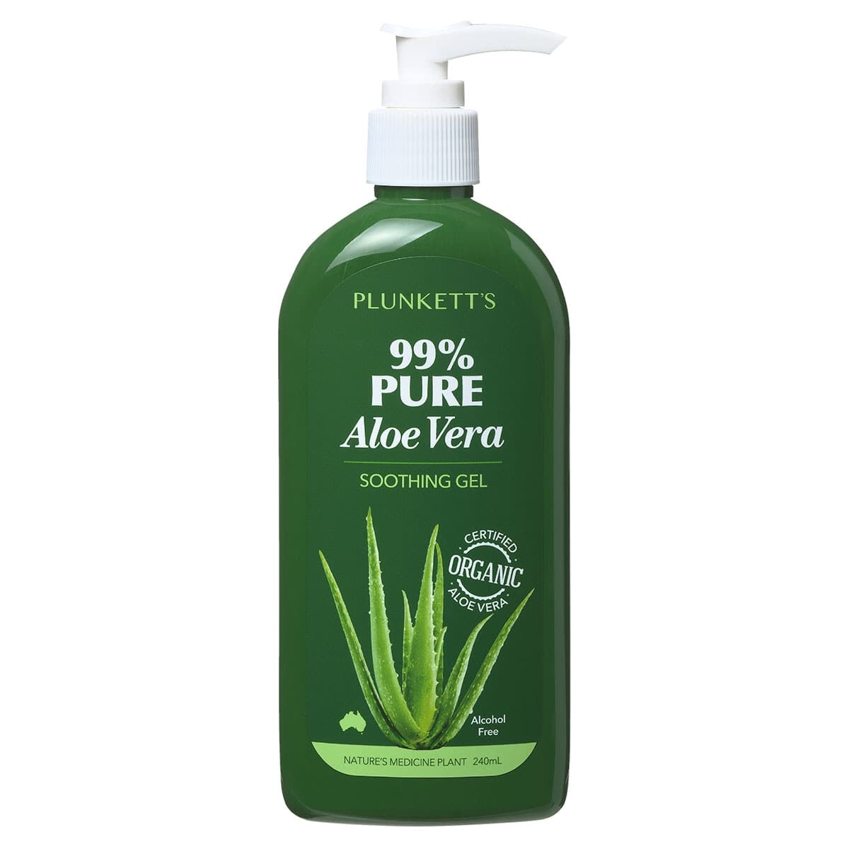 Plunketts 99% Pure Aloe Vera Soothing Gel Pump 240Ml