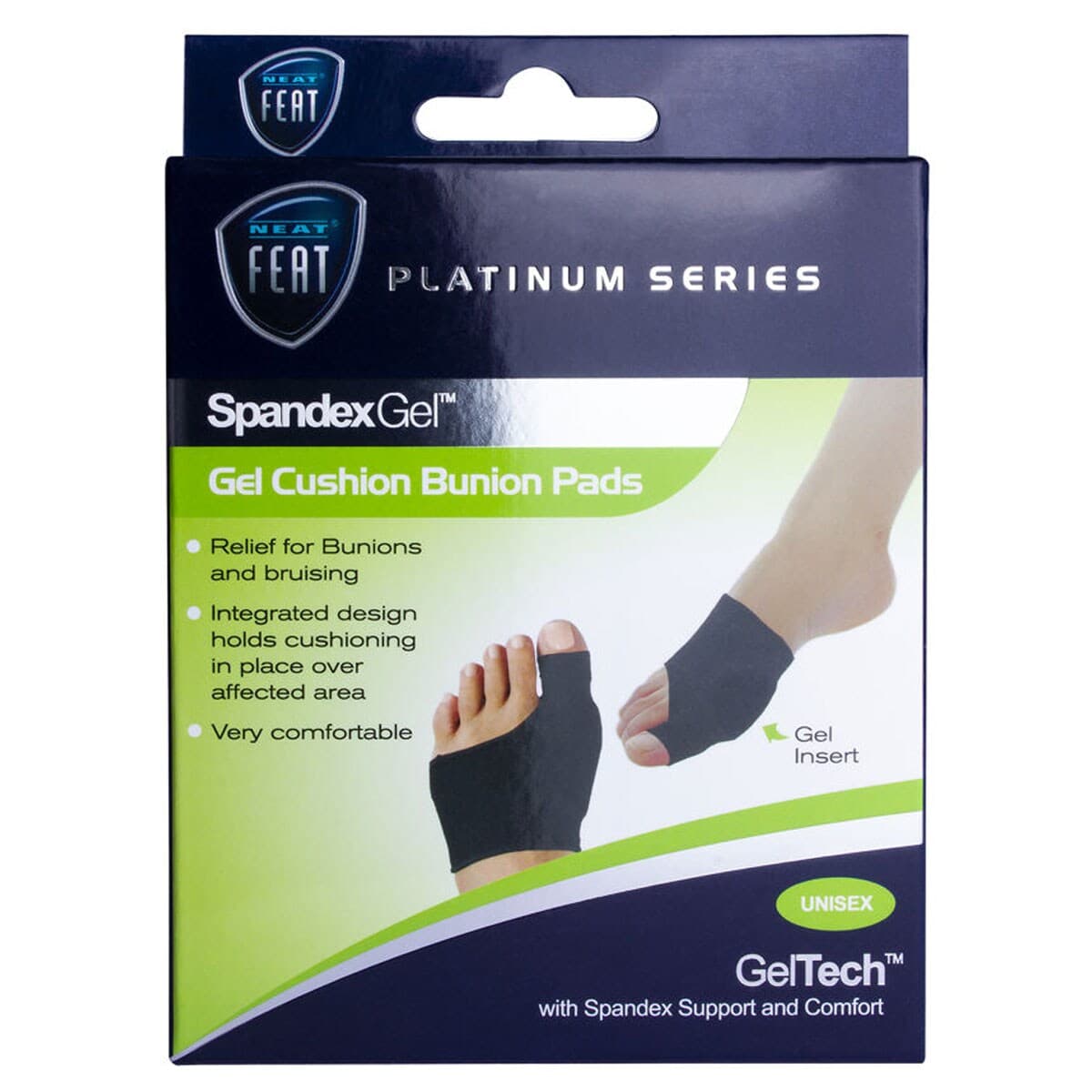 Neat Feat Spandex Gel Cushion Bunion Pad Medium 1 Pair