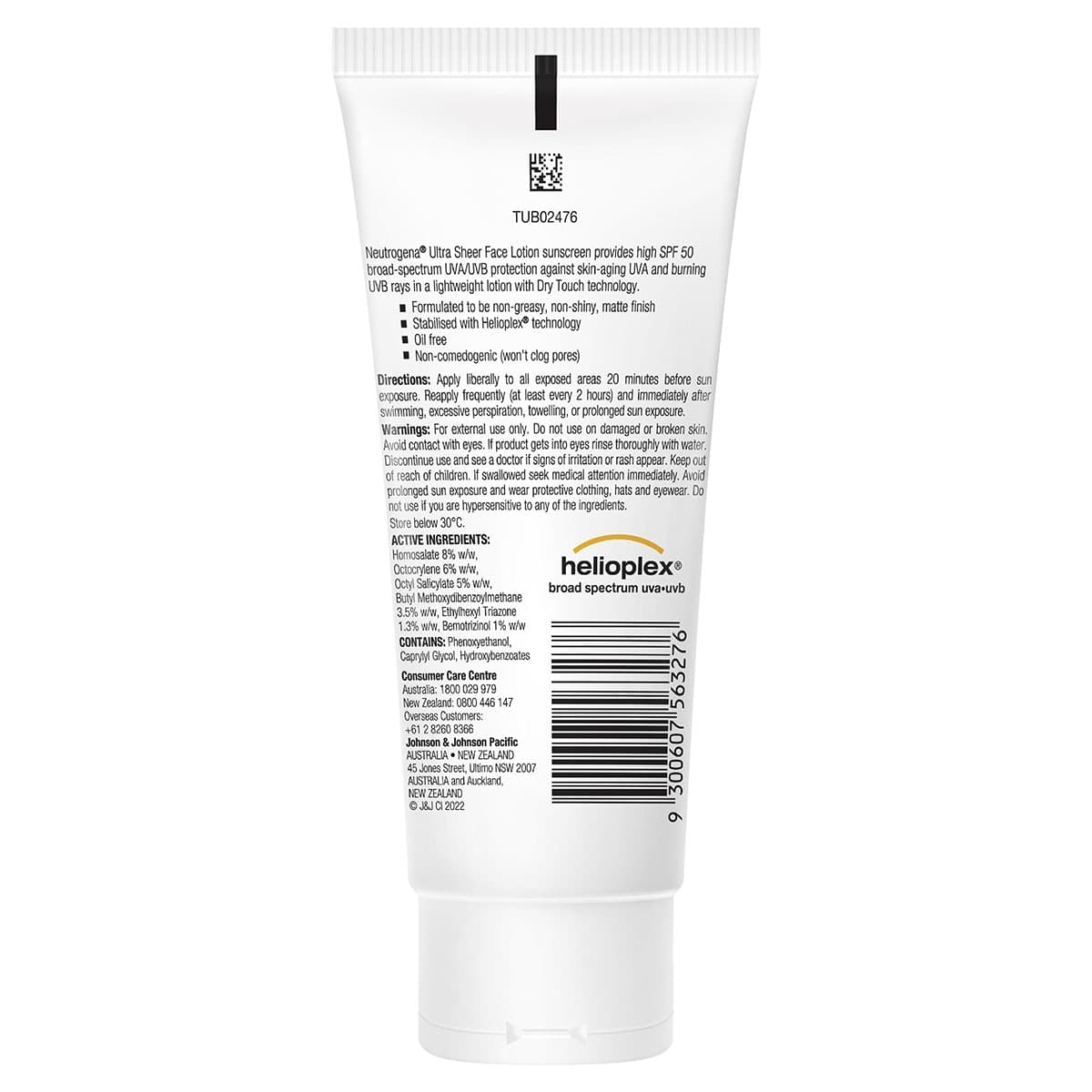 Thumbnail Neutrogena Ultra Sheer Face Lotion Sunscreen Spf50 88Ml