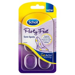 Scholl Party Feet Invisible Gel Sore Spots 6 Pack