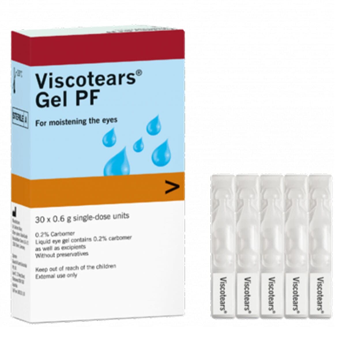 Viscotears Gel Pf For Dry Eyes 0.6Ml X 30 Vials