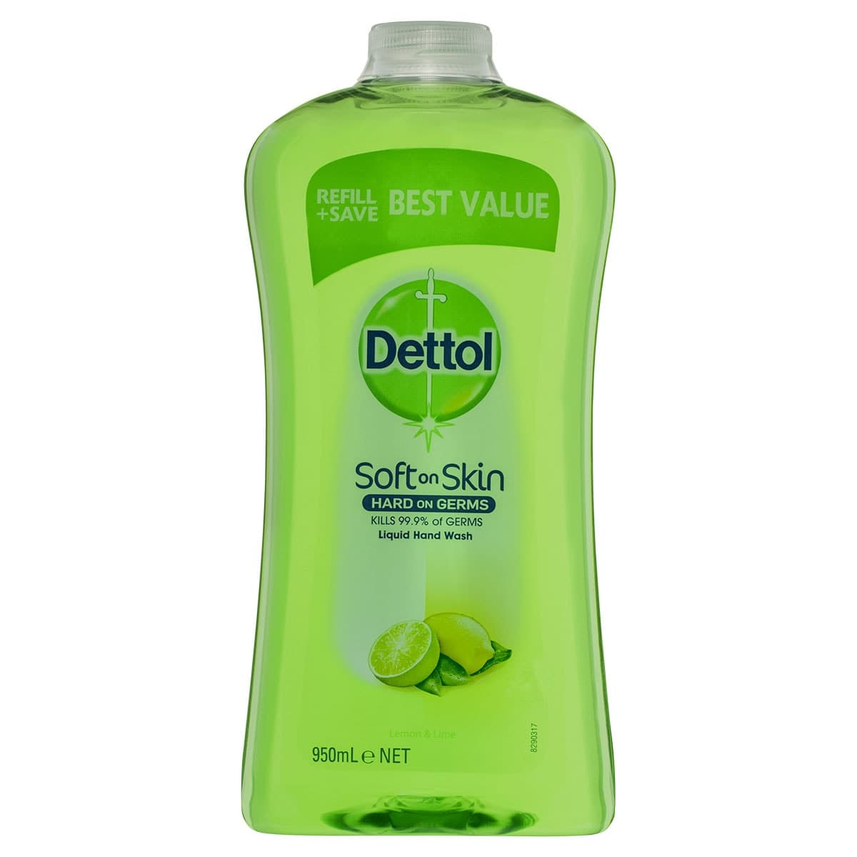 Dettol Liquid Hand Wash Lemon & Lime Refill 950Ml