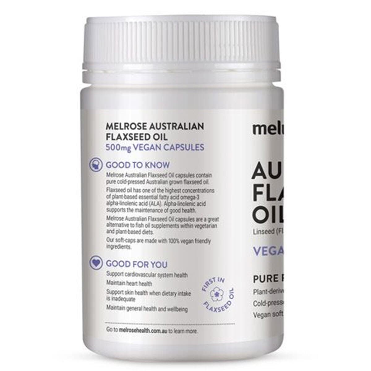 Thumbnail Melrose Australian Flaxseed Oil 240 Vegan Capsules