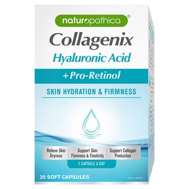 Naturopathica Collagenix Hyaluronic Acid + Pro-Retinol 30 Capsules