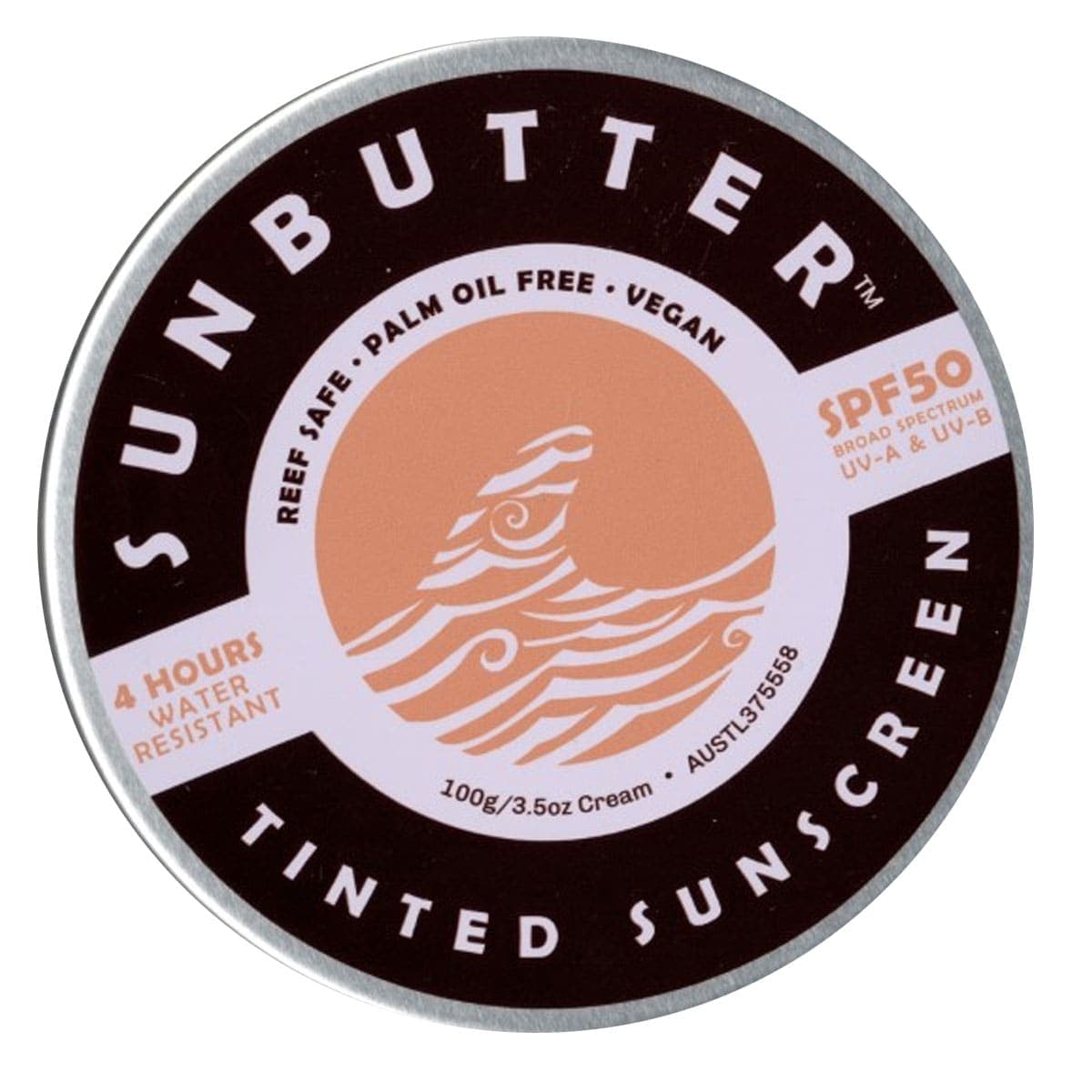 Sunbutter Tinted Reef Safe Face Sunscreen Spf50 100G