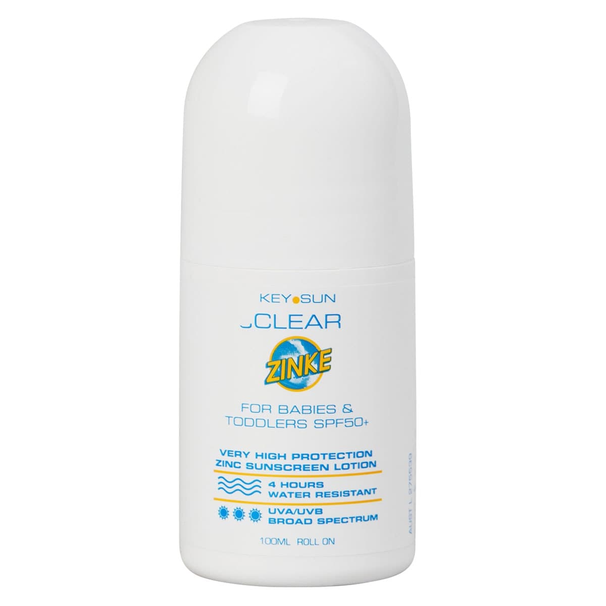 Key Sun Clear Zinke Babies & Toddler Spf50 Roll On 100Ml