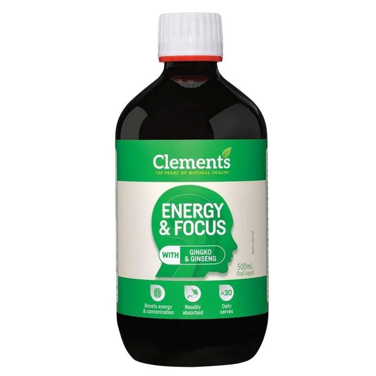 Clements Energy & Focus Tonic 500Ml