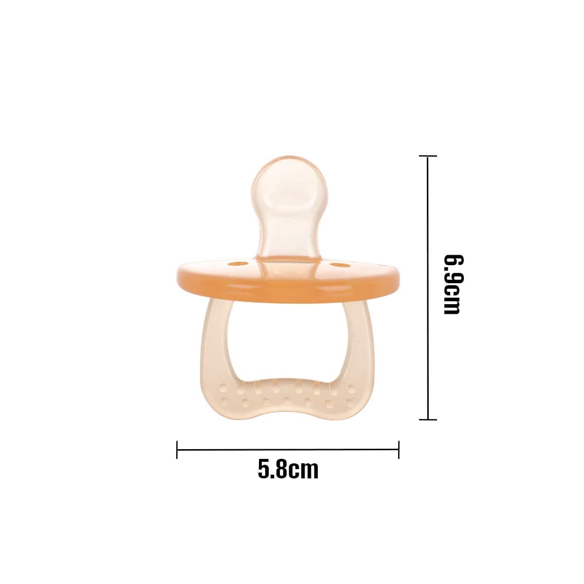 Thumbnail Haakaa Baby Silicone Dummy 3 Months+ Amber 1 Pack