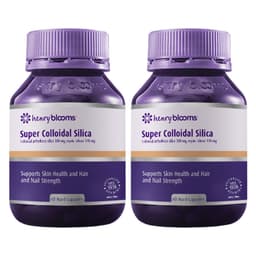 Henry Blooms Super Colloidal Silica 300Mg 60 Vegetarian Capsules X 2