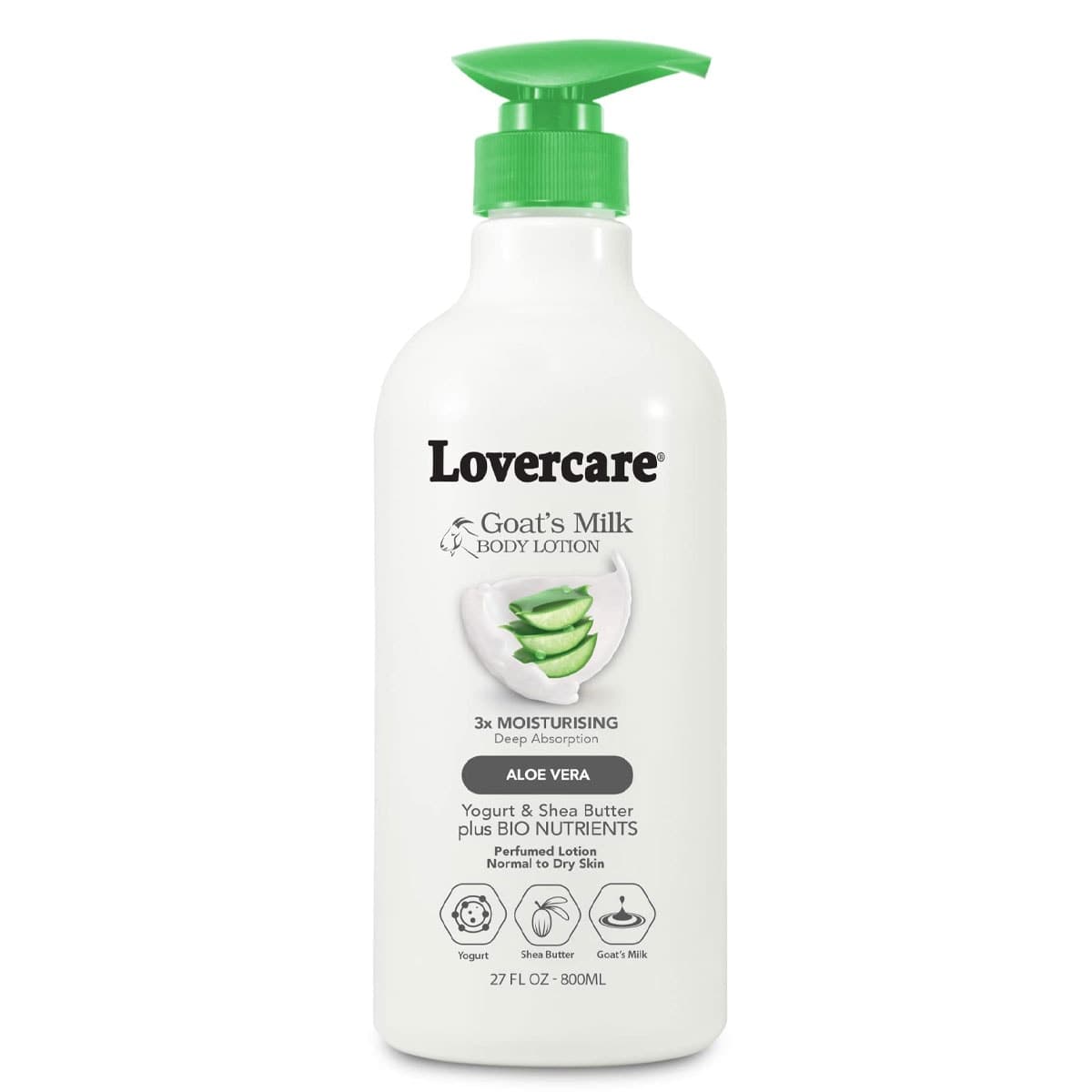 Lovers Care Goats Milk Body Lotion Aloe Vera 800Ml