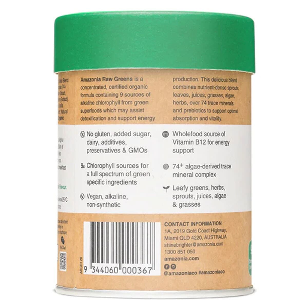 Thumbnail Amazonia Raw Prebiotic Greens 120G