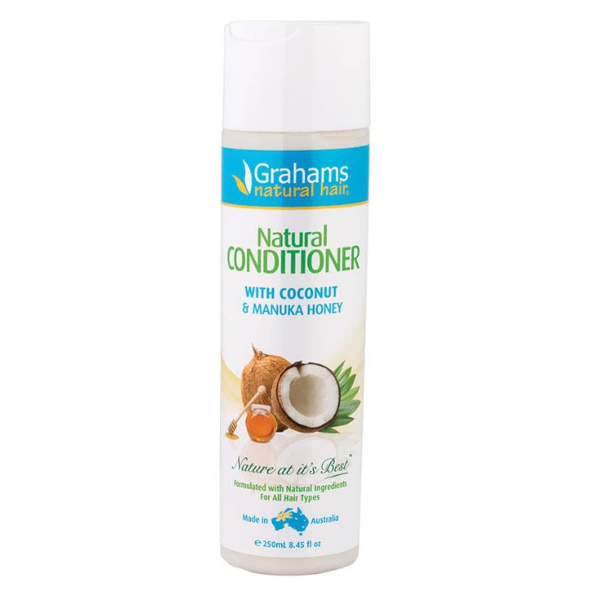 Grahams Natural Conditioner With Coconut & Manuka Honey 250Ml