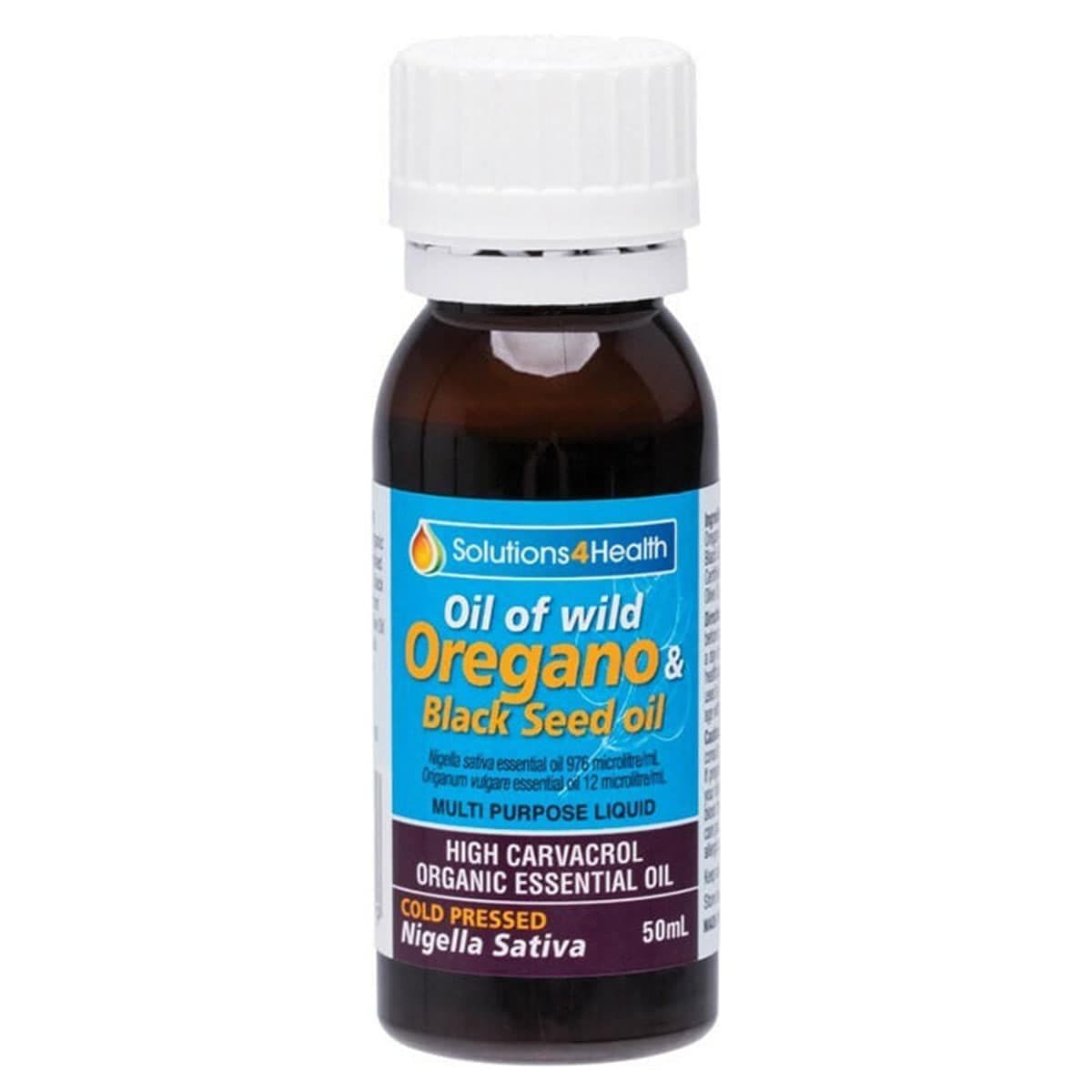 Solution 4 Health Oil Of Wild Oregano & Black Seed Oil 50Ml