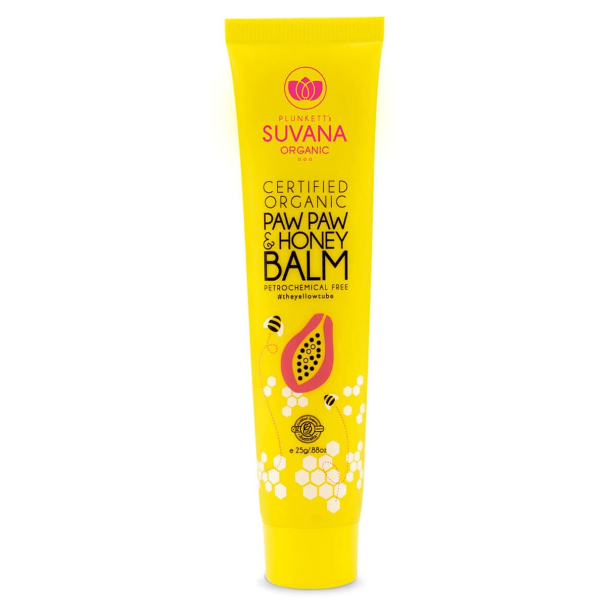 Suvana Certified Organic Pawpaw & Honey Lip Balm 25G